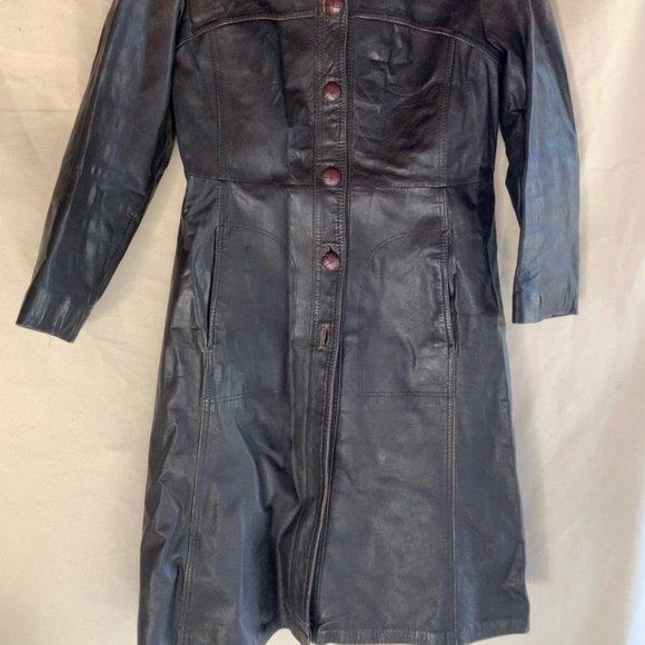 VINTAGE '1970's Austrian "Echt Leder" Mod Coat - Picture 8 of 9